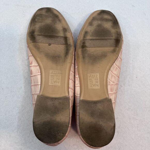 Naturalizer Emiline crocodile pattern leather rose pink womens 9-1/2 WIDE - Picture 9 of 11
